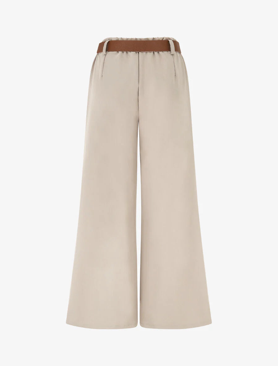 Pantalón largo elástico liso