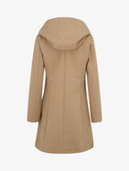 Abrigo con capucha textura