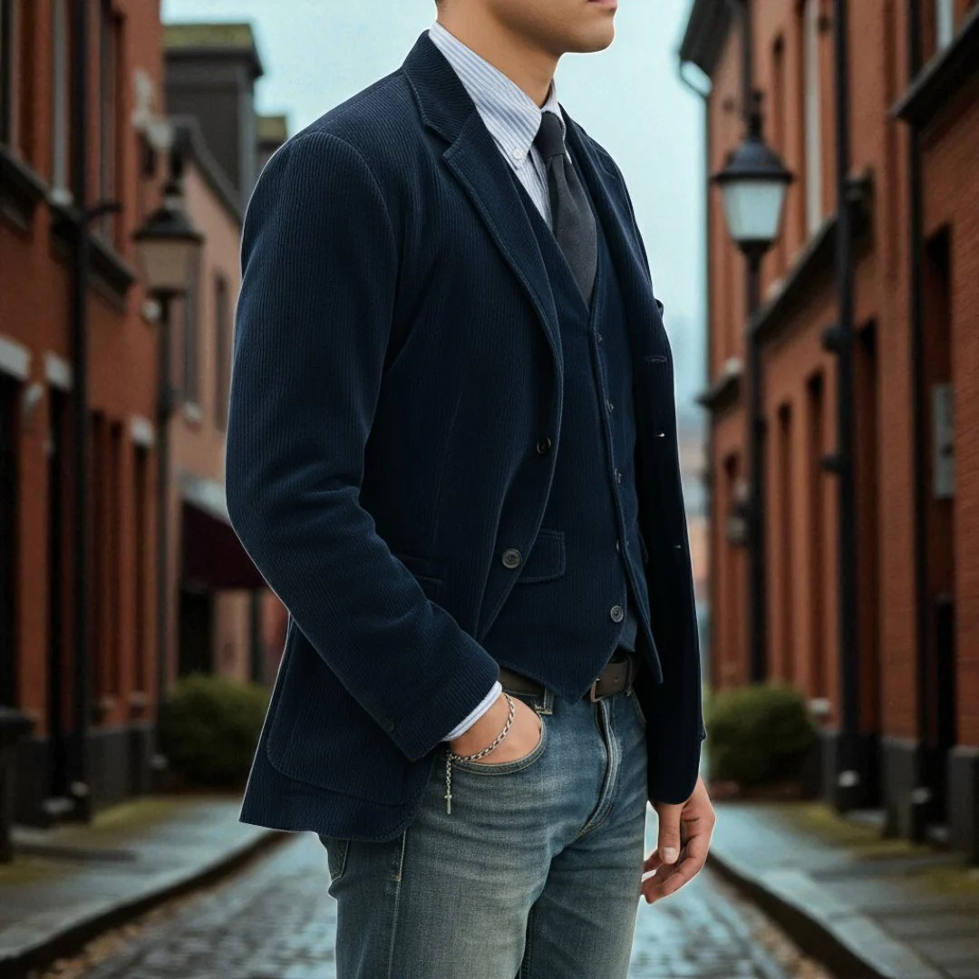 Tommy™ | Conjunto de 2 piezas: Chaqueta y chalequillo