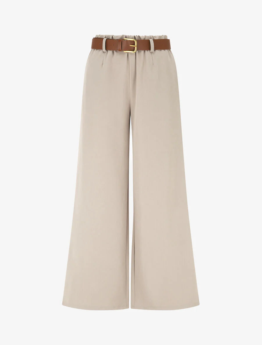 Pantalón largo elástico liso