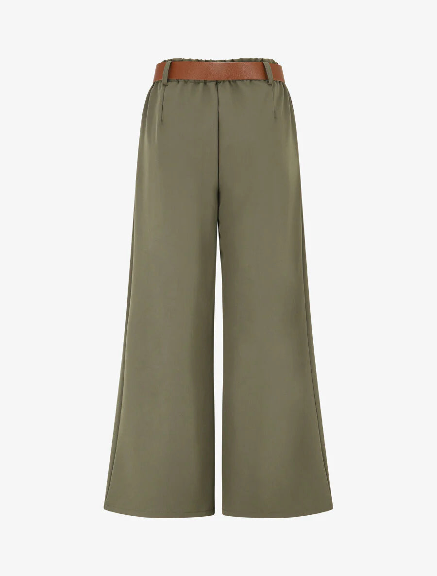 Pantalón largo elástico liso