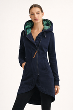 Eleonora™ – Abrigo de invierno con cremallera asimétrica