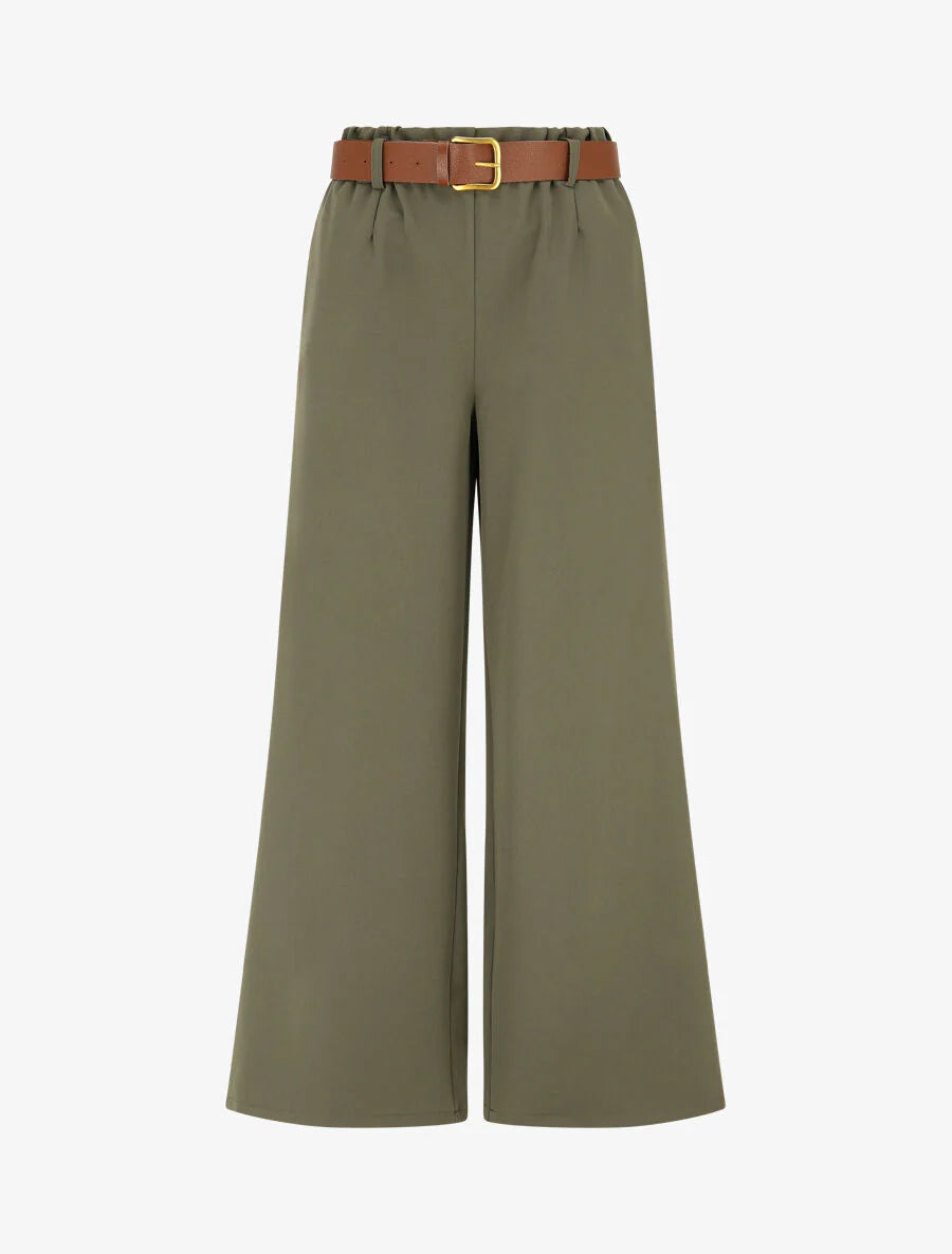 Pantalón largo elástico liso