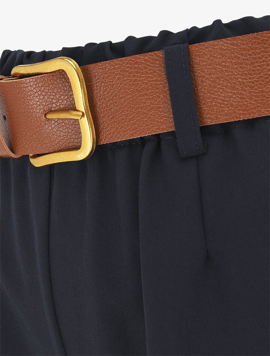 Pantalón largo elástico liso