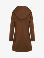 Abrigo con capucha textura