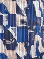 Blusa de gasa estampada con detalles irisados