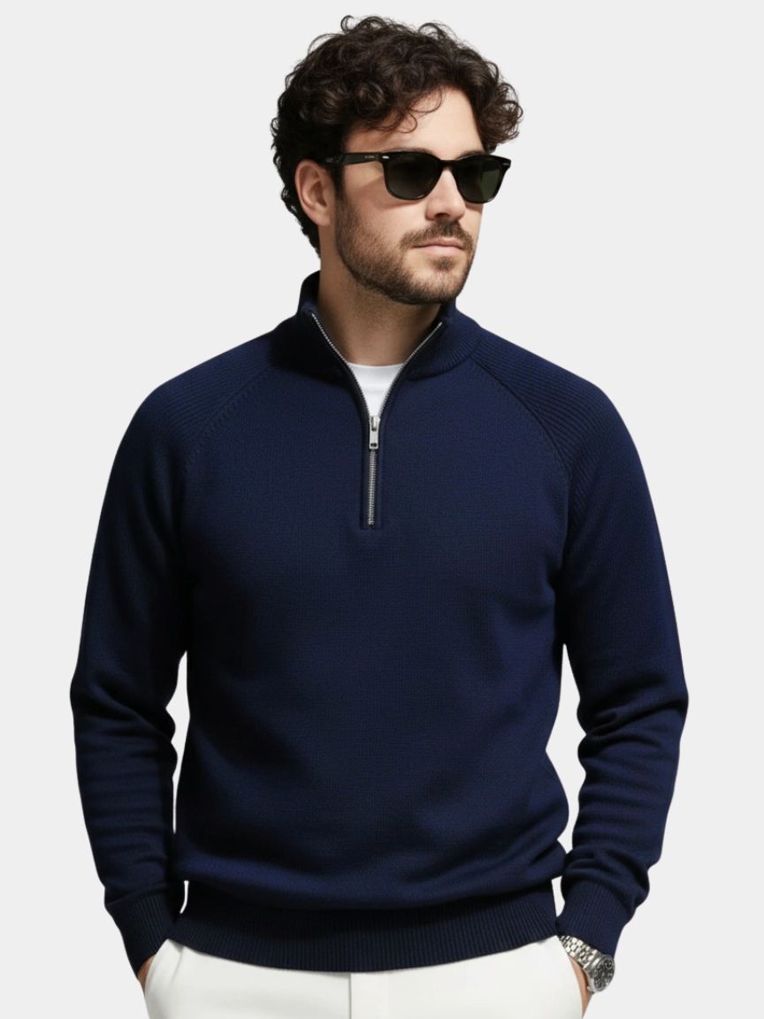 Noble - Jersey elegante Half Zip