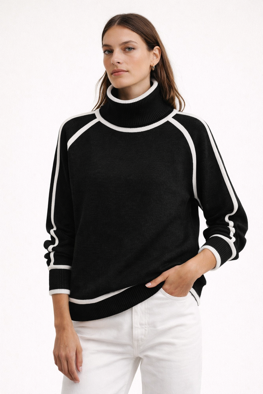 Kaylee | Suéter Elegante de Cuello Alto