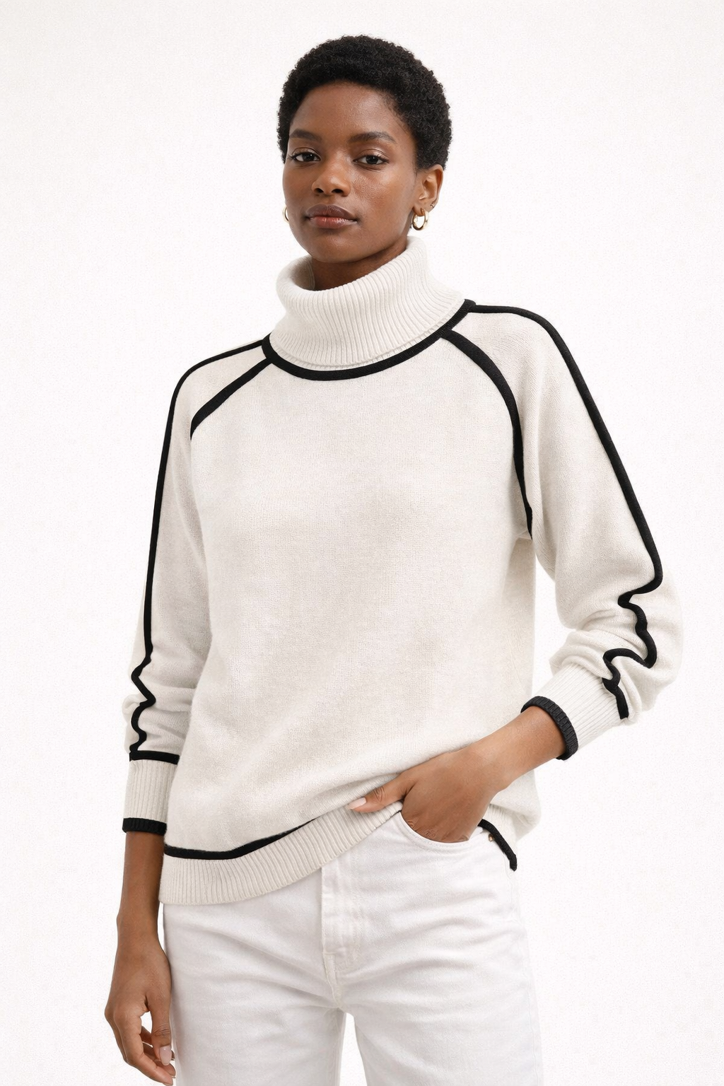 Kaylee | Suéter Elegante de Cuello Alto