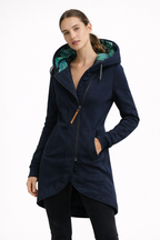 Eleonora™ – Abrigo de invierno con cremallera asimétrica