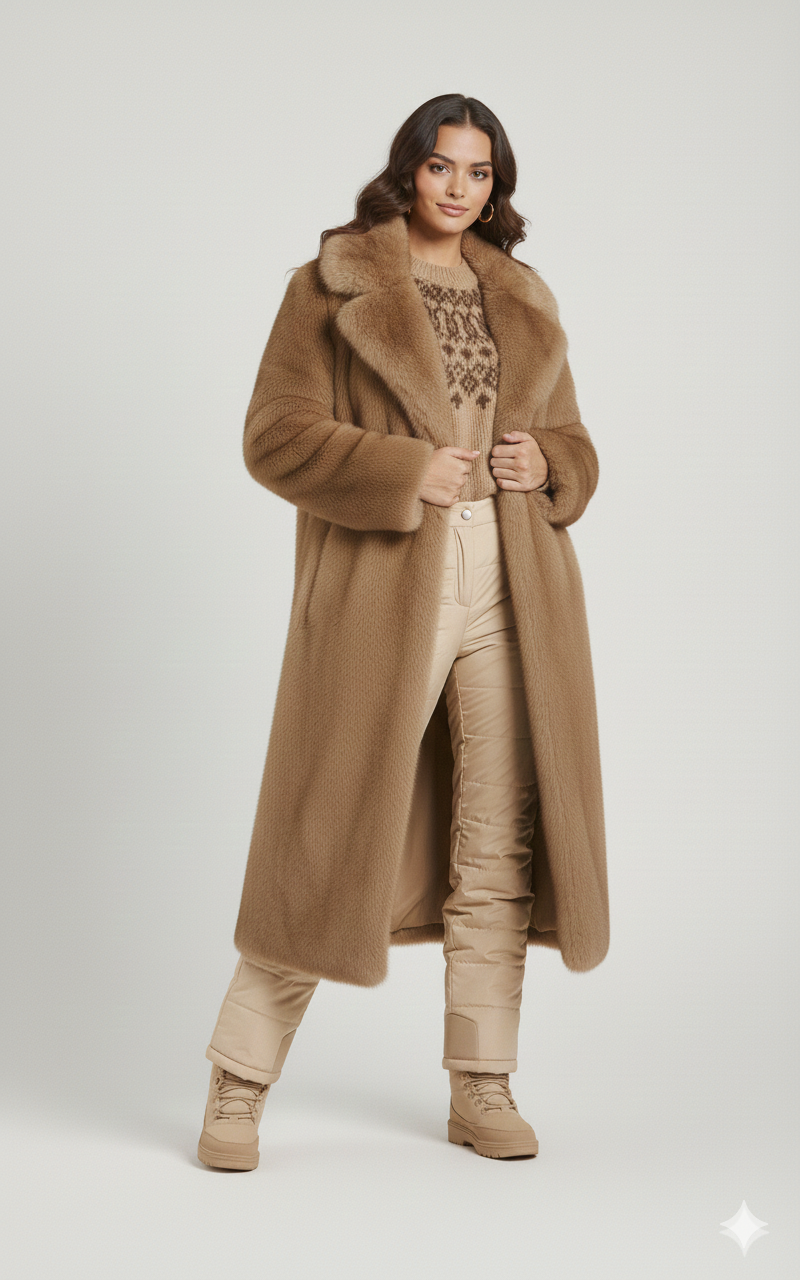 Vals Thorens - Abrigo Faux Fur