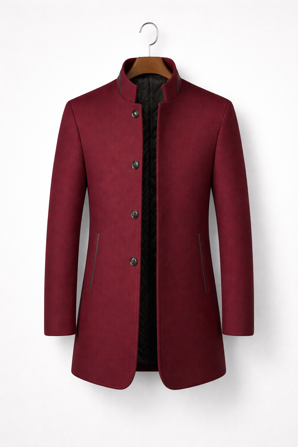 Álvaro | Abrigo Clásico con Cuello Mao