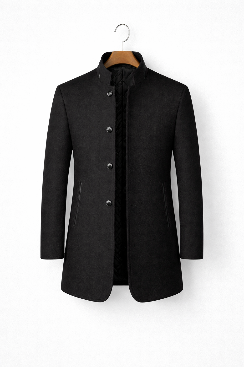 Álvaro | Abrigo Clásico con Cuello Mao