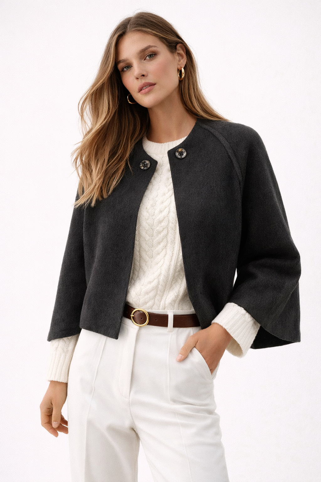 Clara | Chaqueta corta elegante y cálida