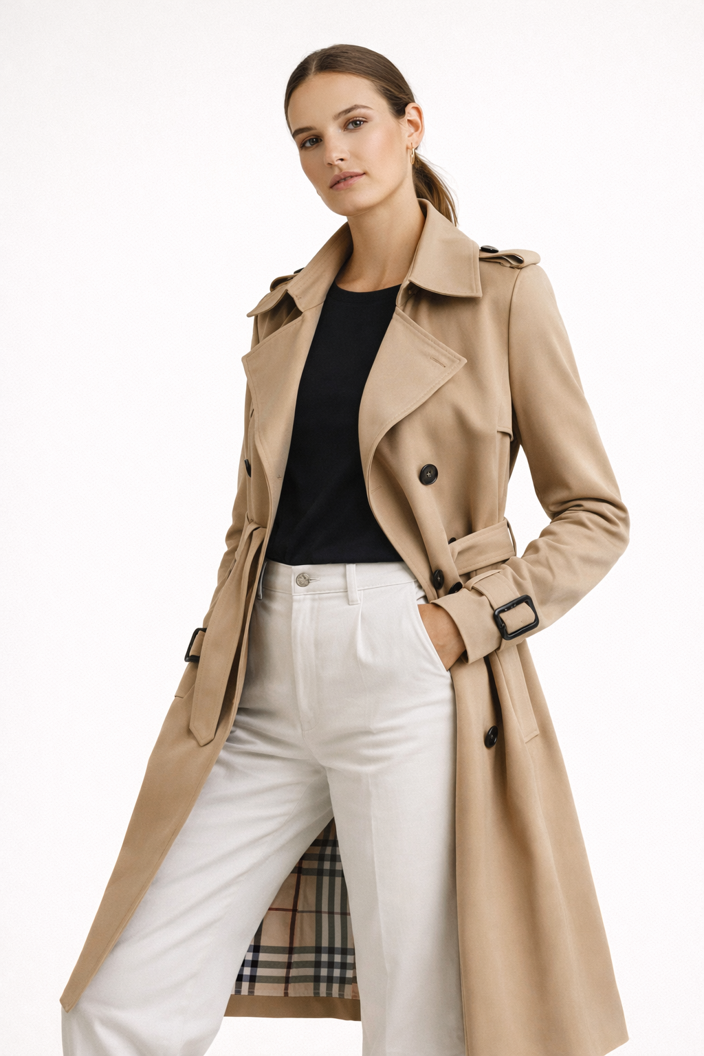 Alina | Gabardina Elegante Otoñal