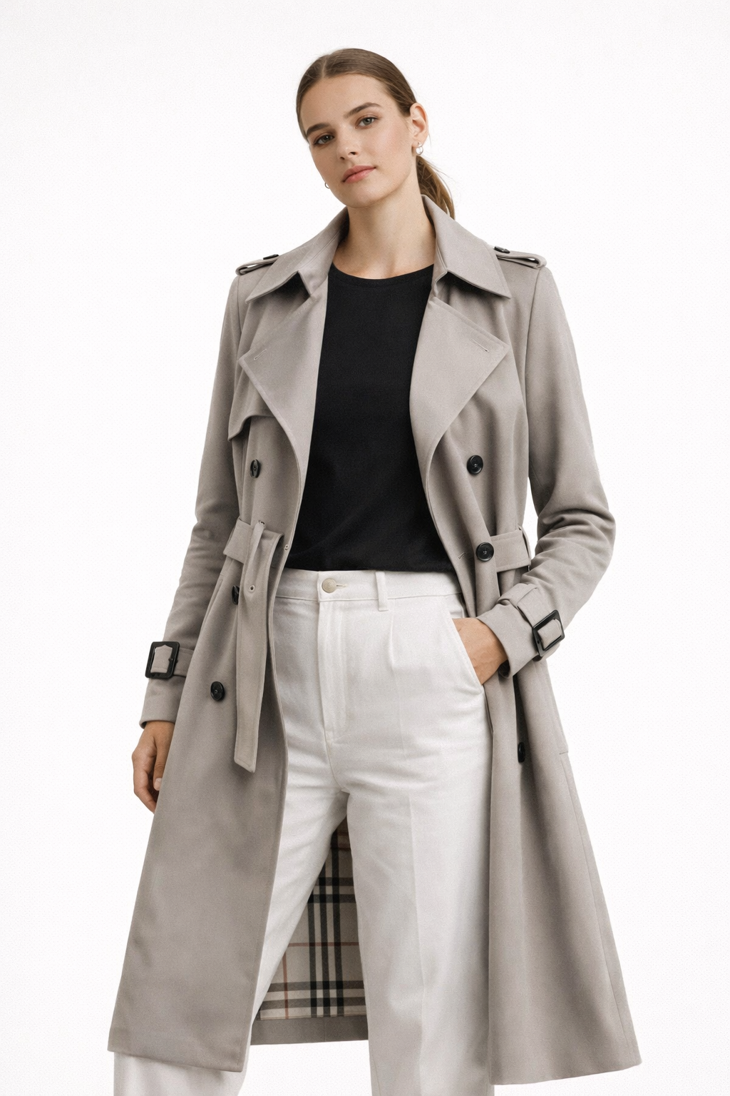 Alina | Gabardina Elegante Otoñal