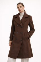 Abrigo recto cruzado