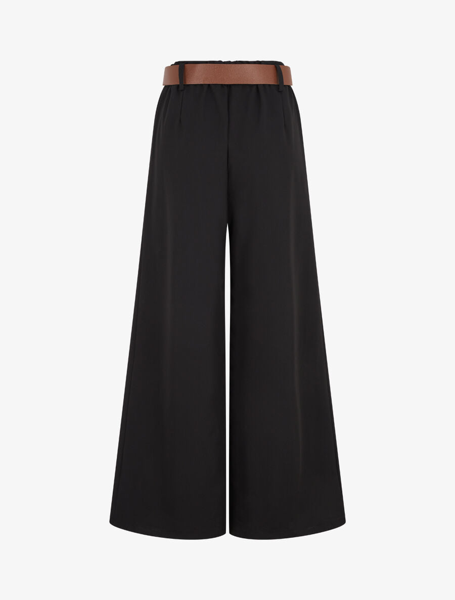 Pantalón largo elástico liso