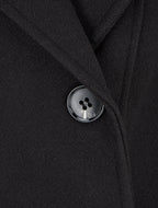 Abrigo recto cruzado - Negro