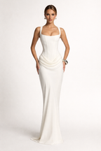 Leonor ❘ Vestido maxi de escote cuadrado