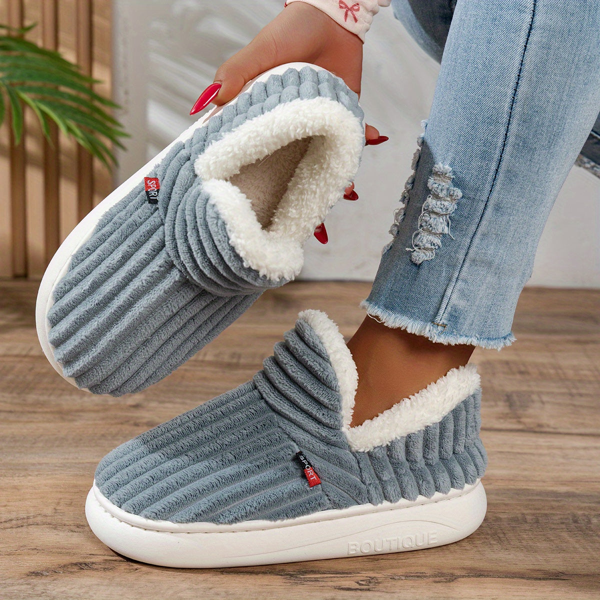 Zapatillas de casa de peluche CozyStep