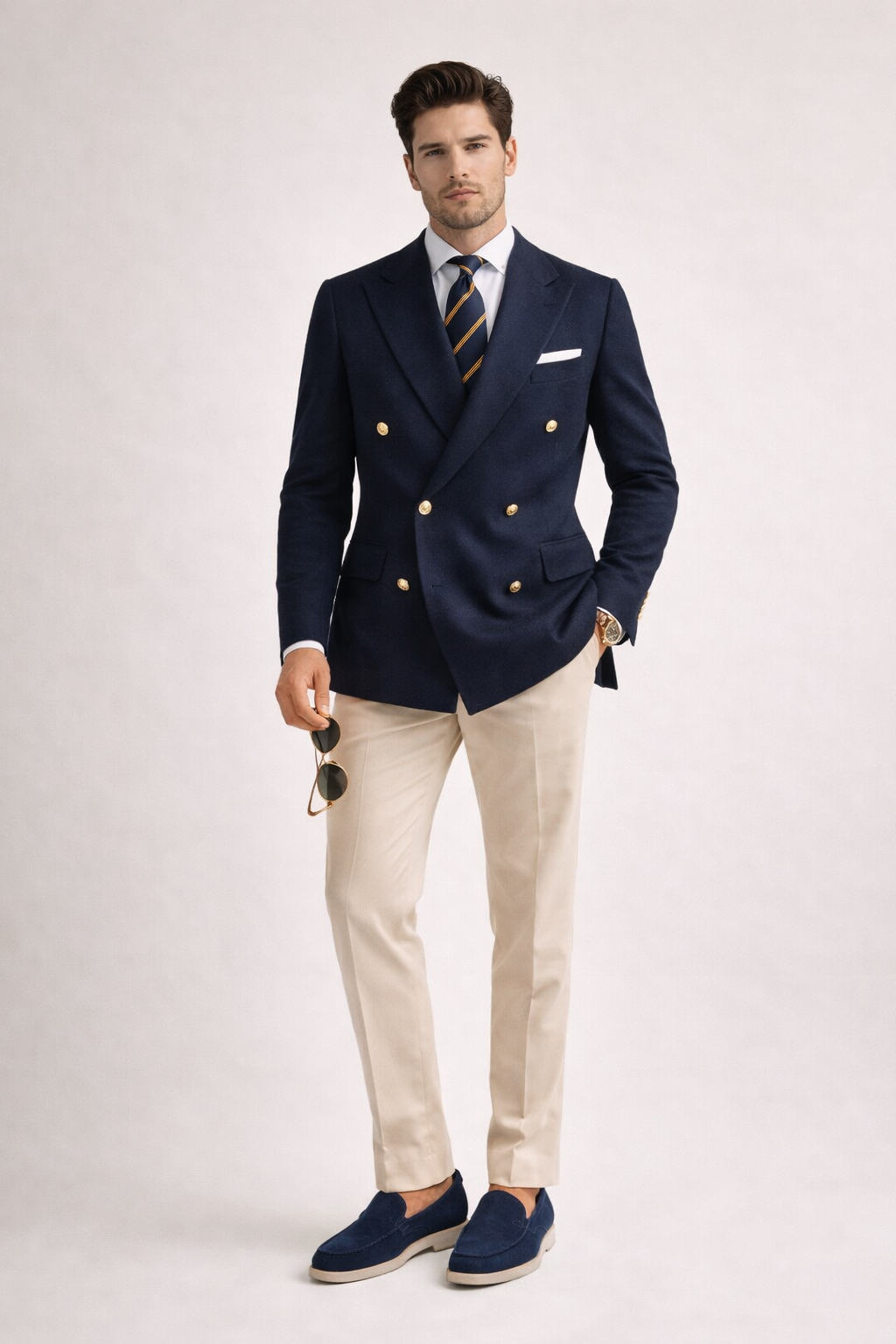 Elegantes mocasines de ante